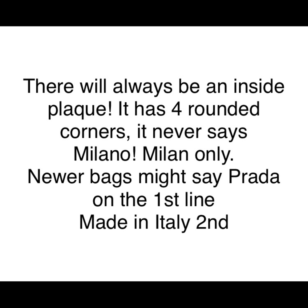 Identifying Authentic Prada easy tips - Picture 6 of 6